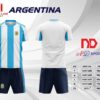 áo bóng đá argentina trắng sọc xanh